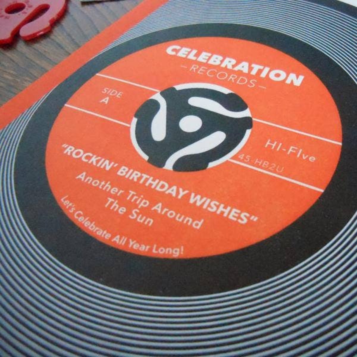 Rockin' Birthday Wishes Card: A2 5.5" x 4.25" - Twirls + Twigs