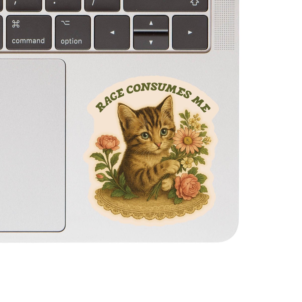 Feisty Kitty Cat Sarcastic Cute High Quality Vinyl Sticker - Twirls + Twigs
