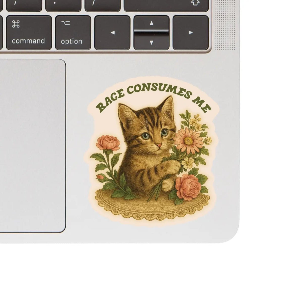 Feisty Kitty Cat Sarcastic Cute High Quality Vinyl Sticker - Twirls + Twigs