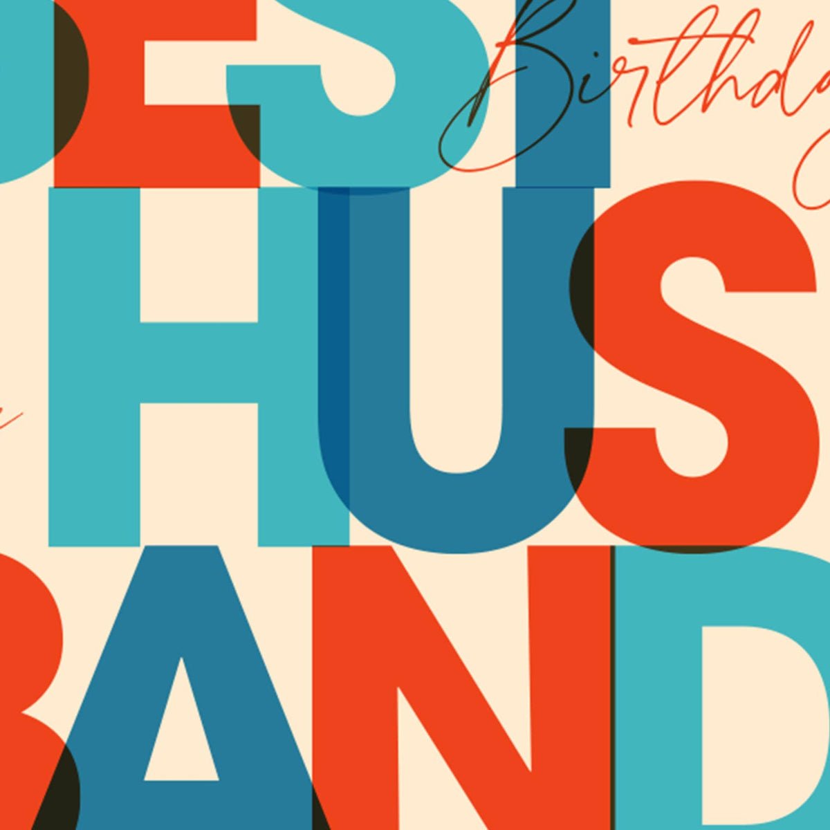BEST HUBBY Husband Birthday Card - Twirls + Twigs