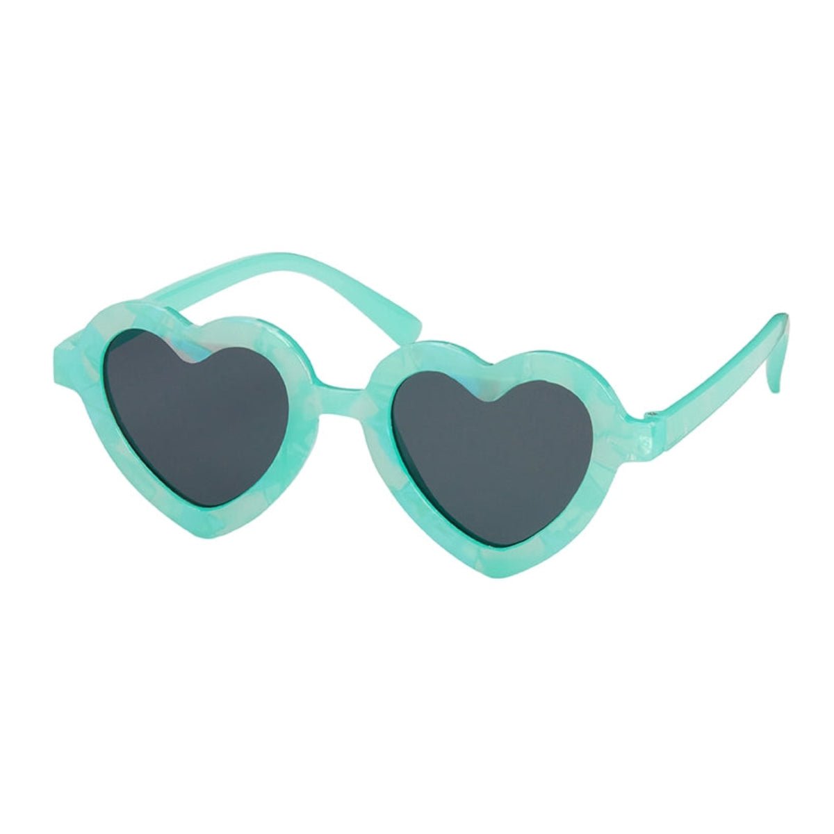 Kids Heart Pearlized Sunglasses - Twirls + Twigs