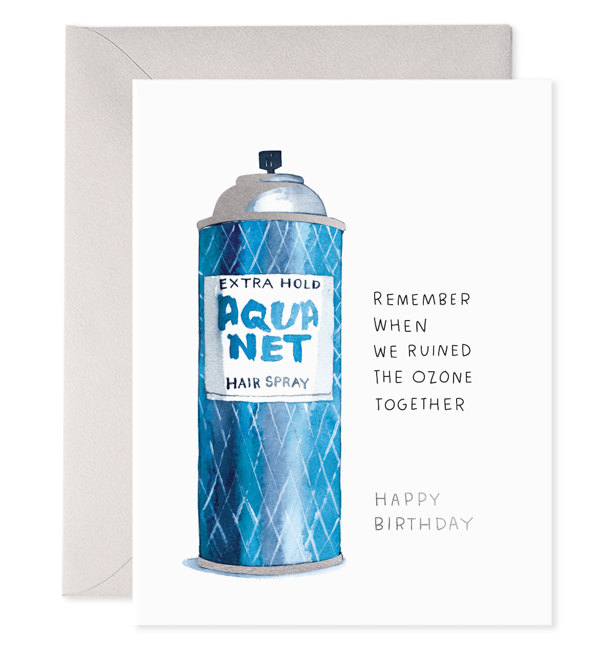 Aquanet Birthday Greeting Card - Twirls + Twigs
