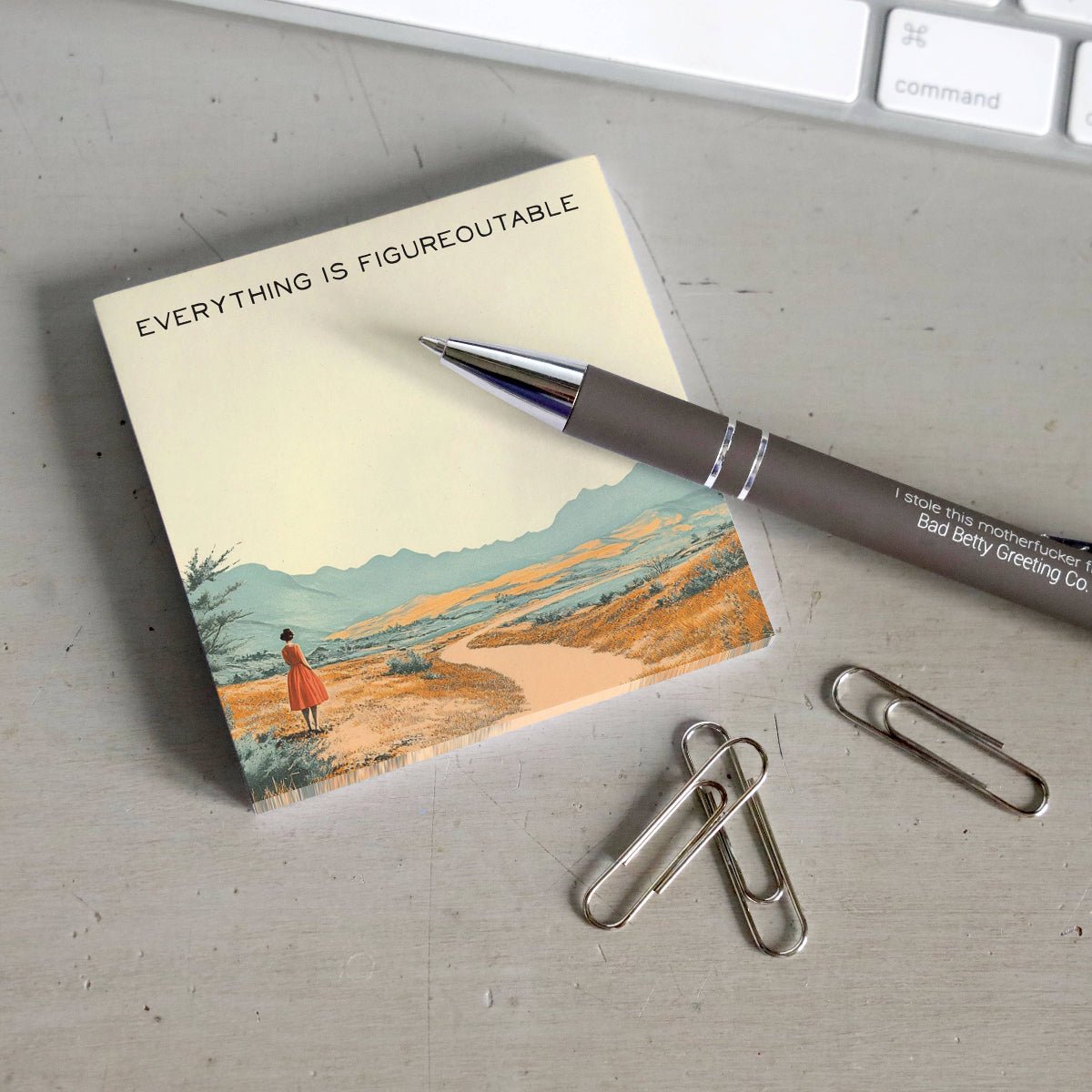Everything is Figureoutable - Motivational Sticky Note Pad - Twirls + Twigs