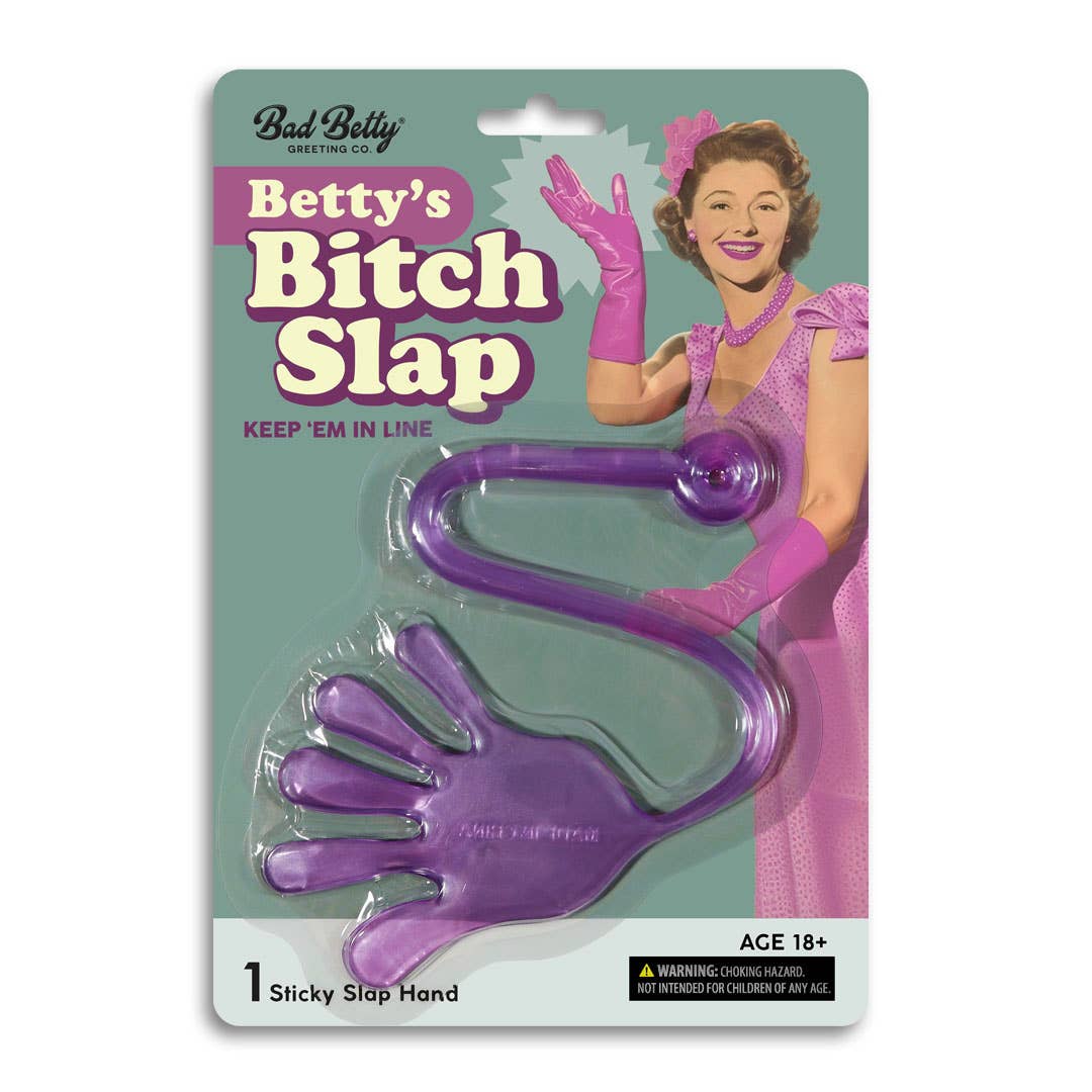 Betty's Bitch Slap Sticky Hand - Funny Novelty Gag Gift - Twirls + Twigs