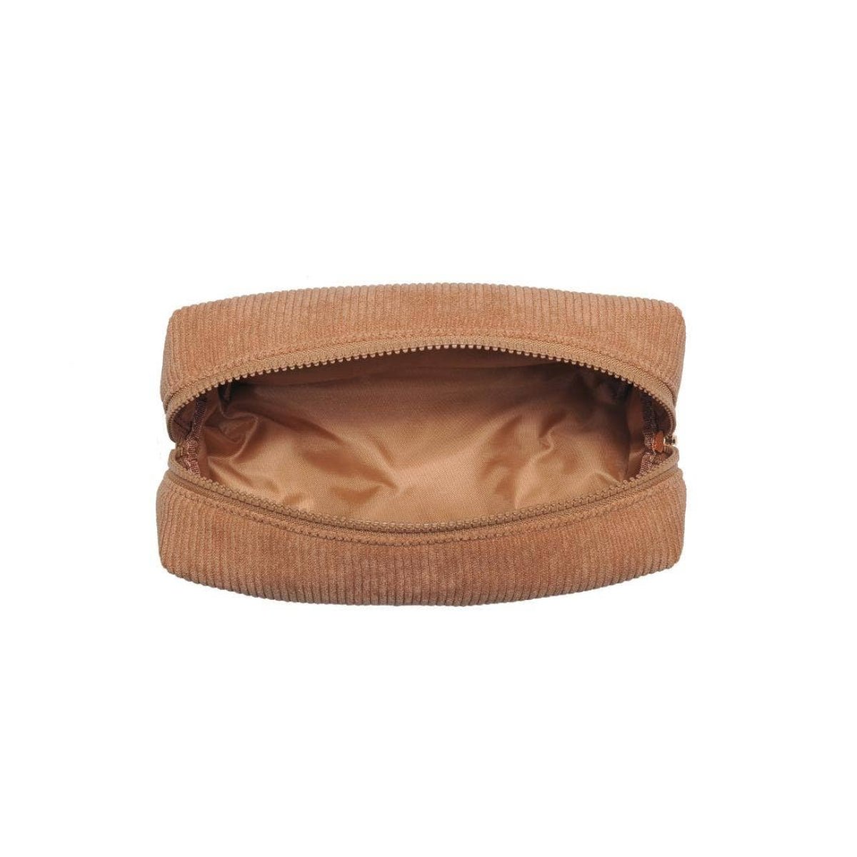 Cordially Yours - Corduroy Cosmetic & Travel Organizer Pouch: Natural - Twirls + Twigs