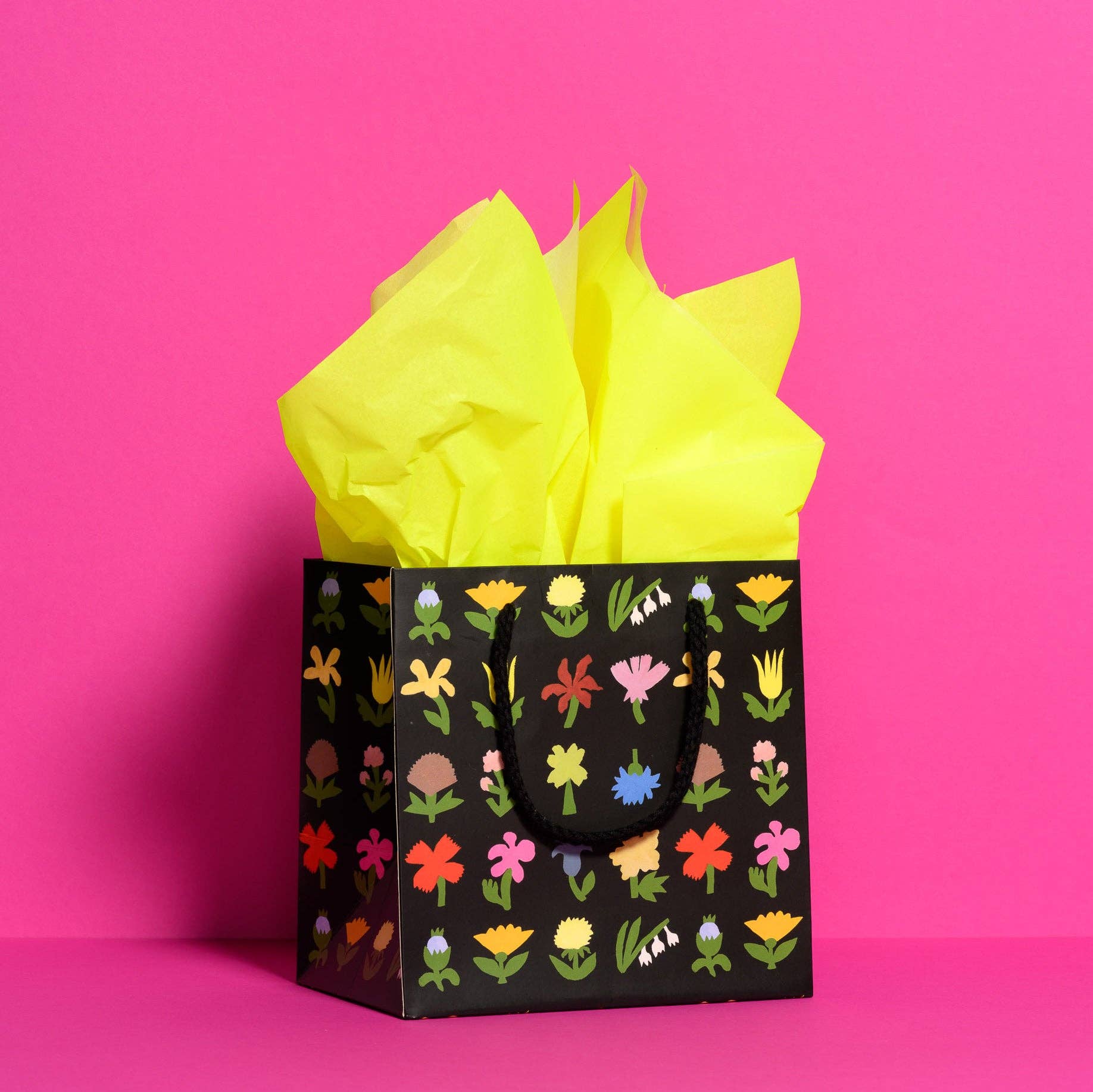 Neon Yellow Tissue Paper: 8 Sheets - Twirls + Twigs