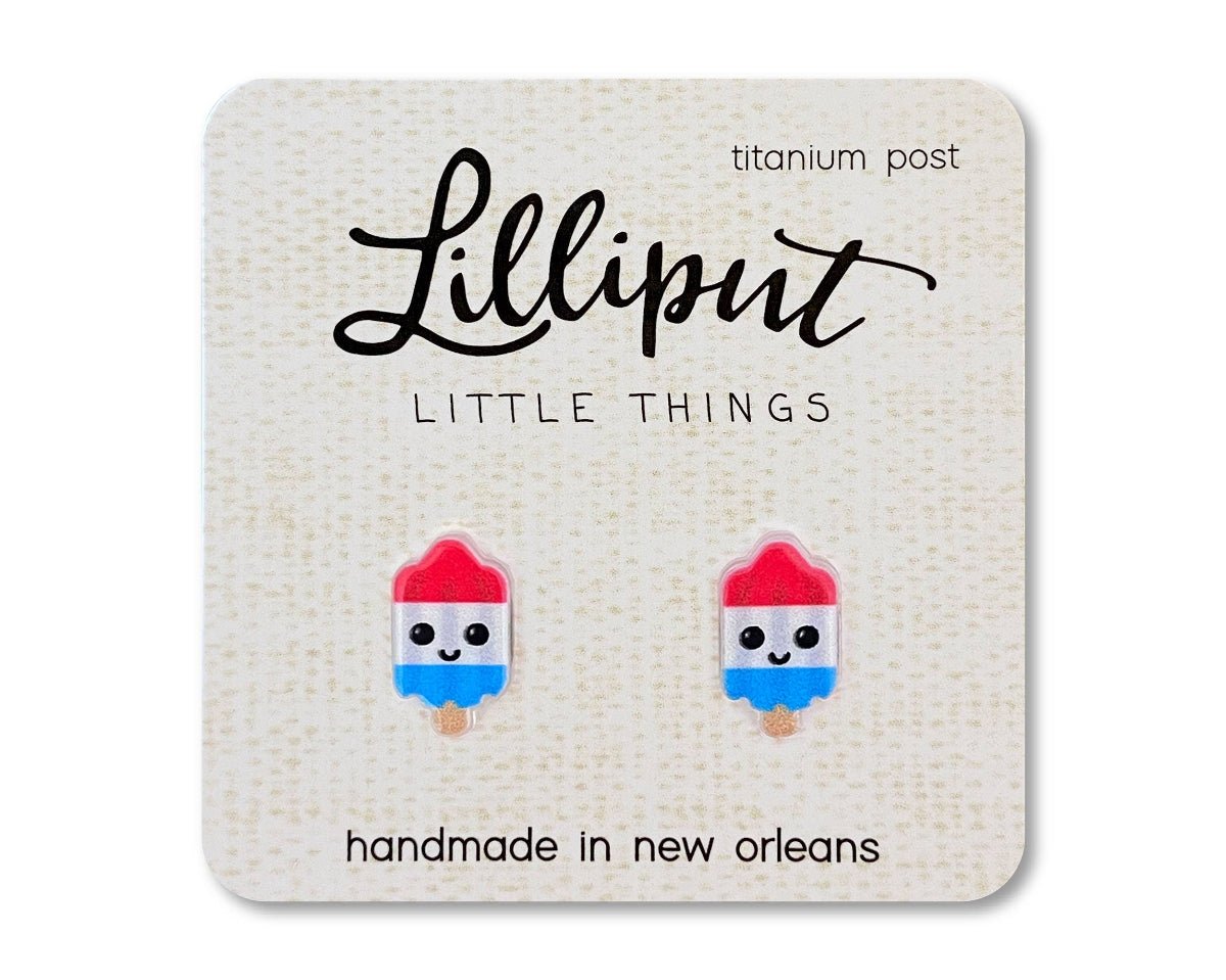 Rocket Pop Earrings - Fourth of July - Twirls + Twigs