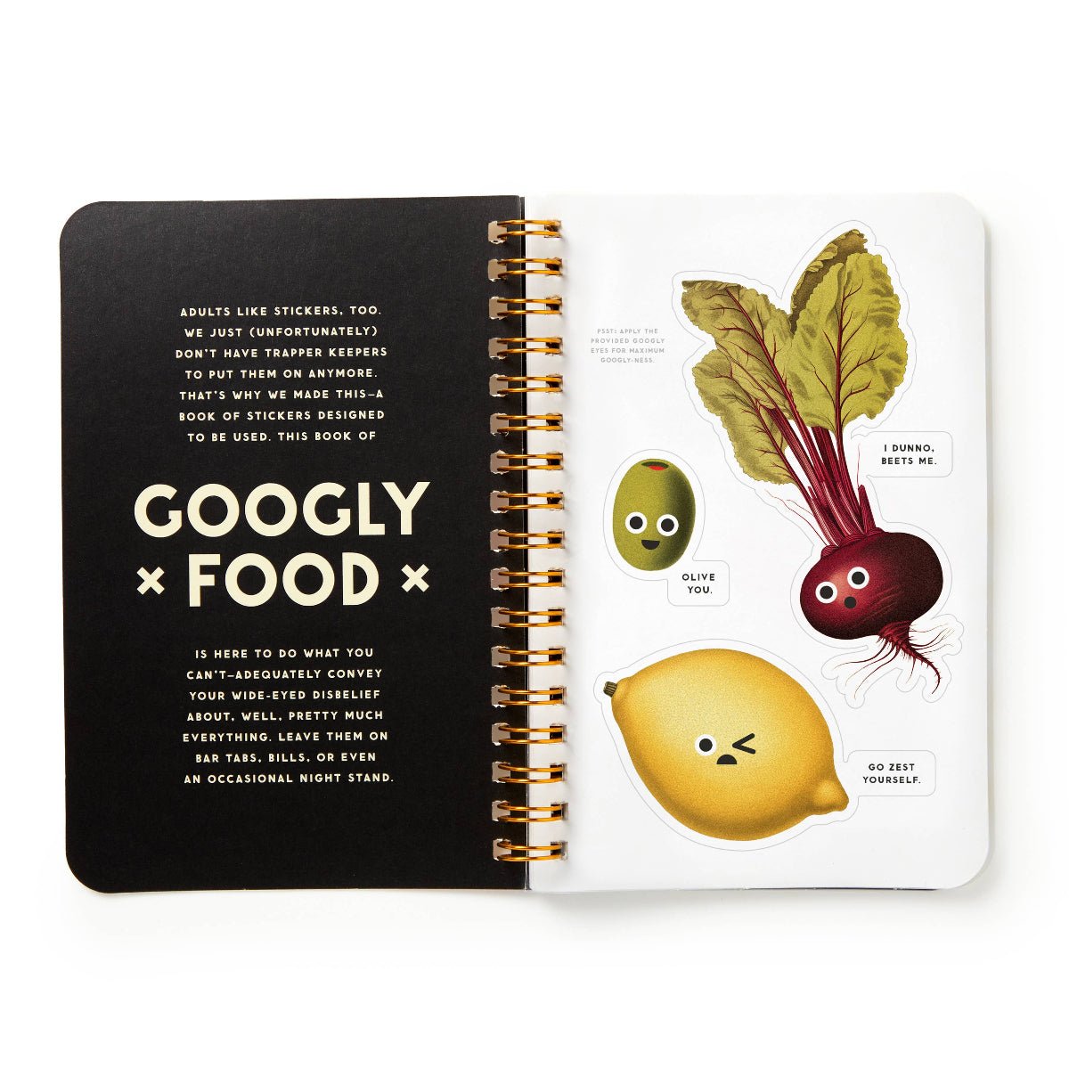 Brass Monkey Googly Food Sticker Book - Twirls + Twigs