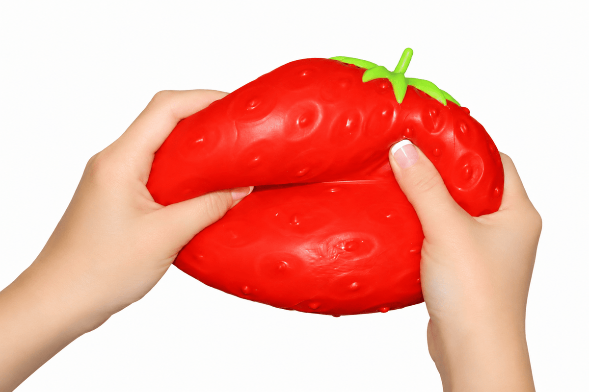 5" Giant Squishy Strawberry - World of Squish - Twirls + Twigs