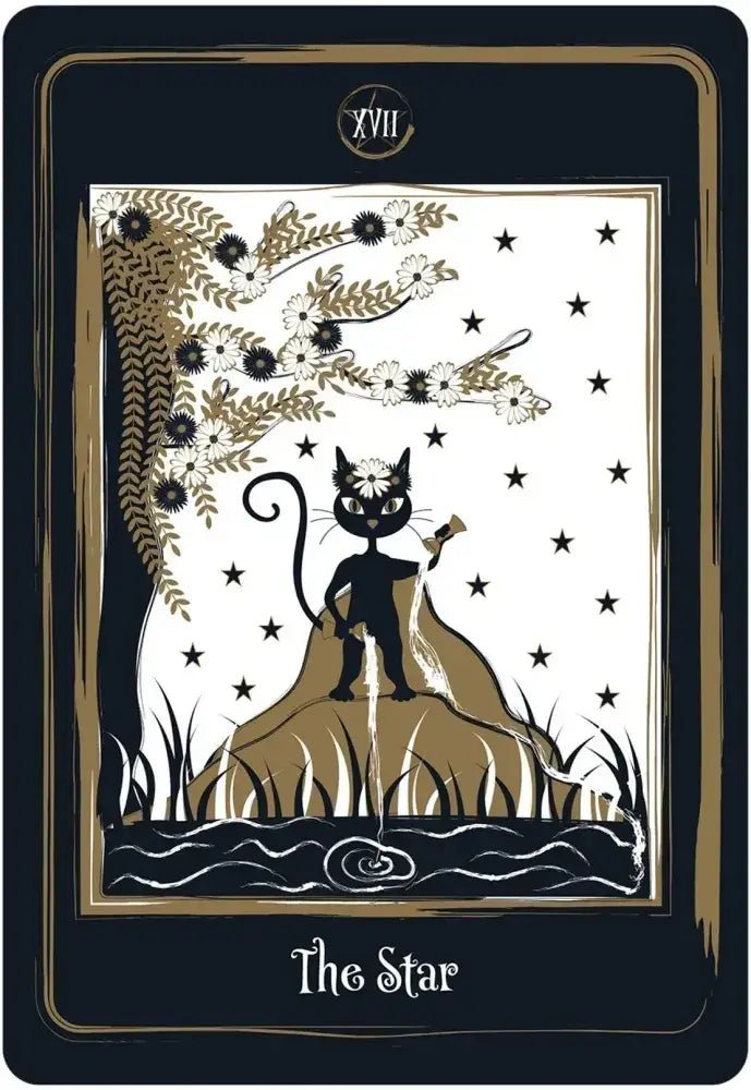 Golden Black Cat Tarot - Twirls + Twigs