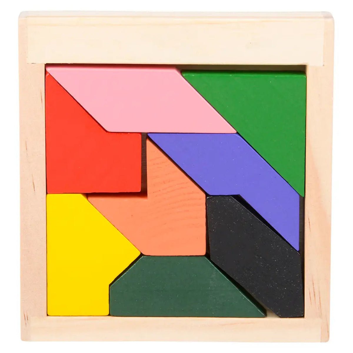 (T) 4" Wooden Tangram Puzzles - Twirls + Twigs
