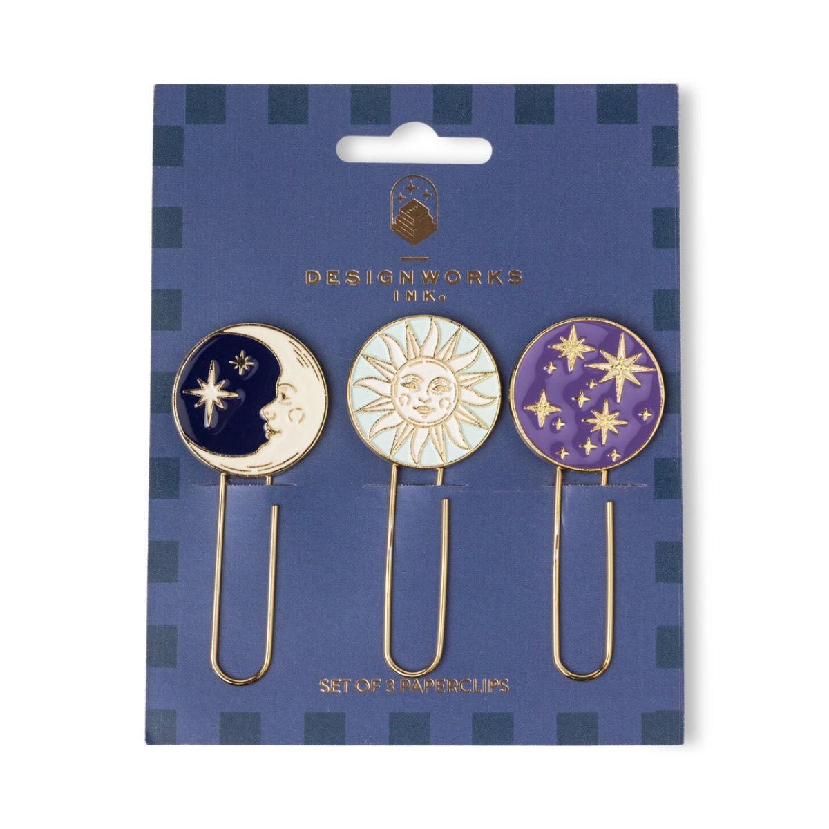 Set of 3 Paperclips - Celestial - Twirls + Twigs