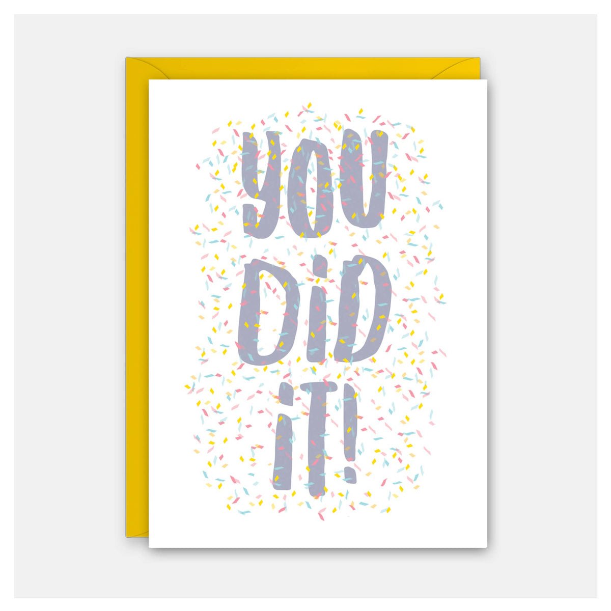 You Did It Confetti - Graduation Card: Greeted Inside - Twirls + Twigs