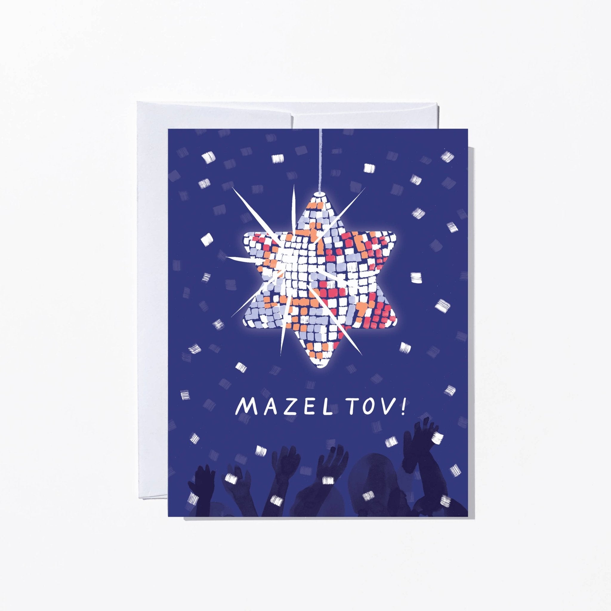 Disco Star Bar/Bat Mitzvah Card - Twirls + Twigs