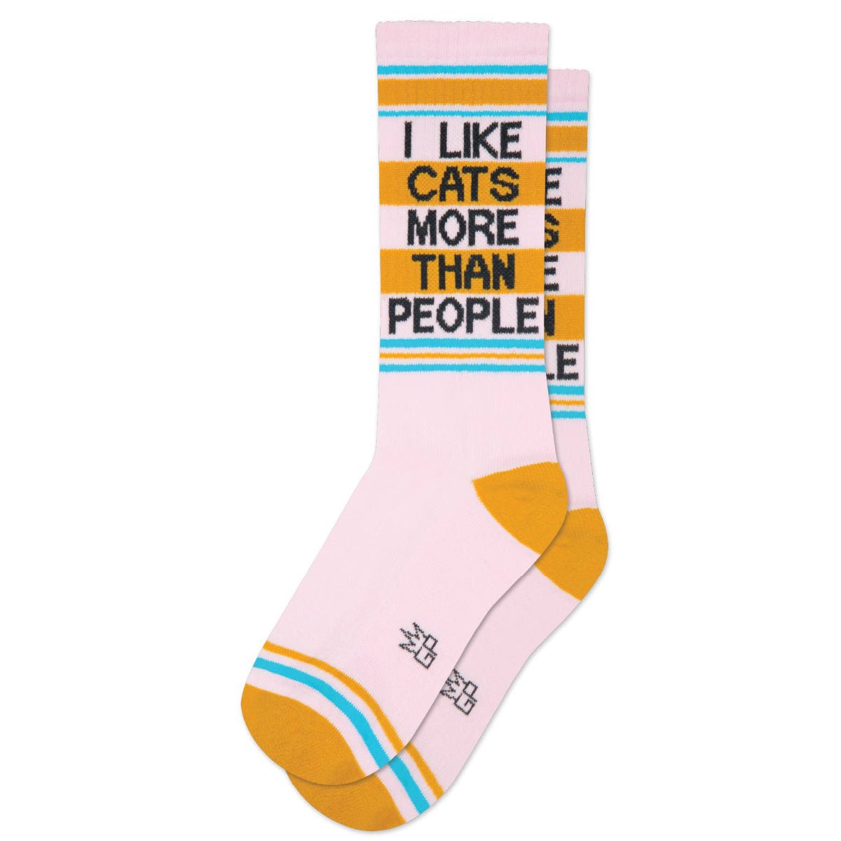 I Like Cats More Than People Gym Crew Socks - Twirls + Twigs