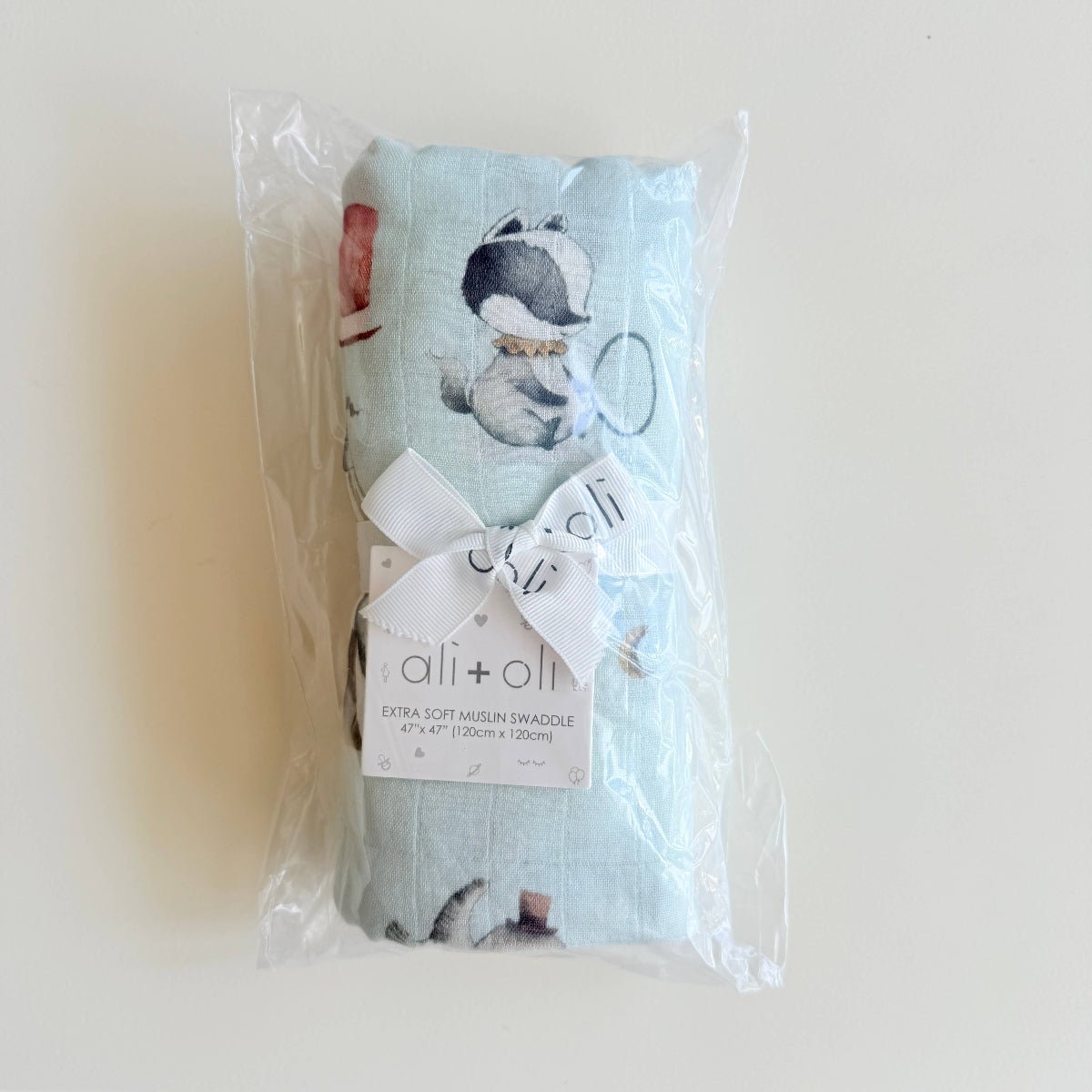 Bamboo Muslin Swaddle Blanket (Circus) - Twirls + Twigs