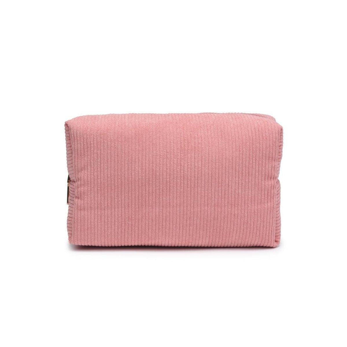Cordially Yours - Corduroy Cosmetic & Travel Organizer Pouch: Natural - Twirls + Twigs