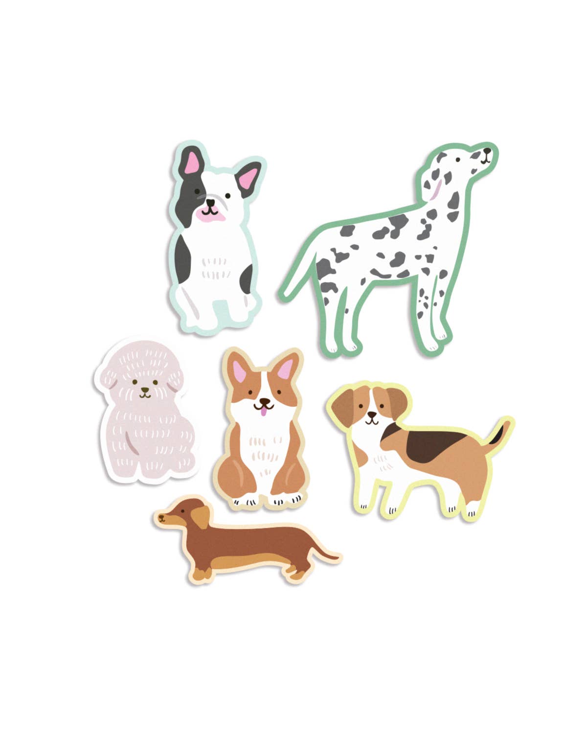 Dogs Flake Stickers - Twirls + Twigs