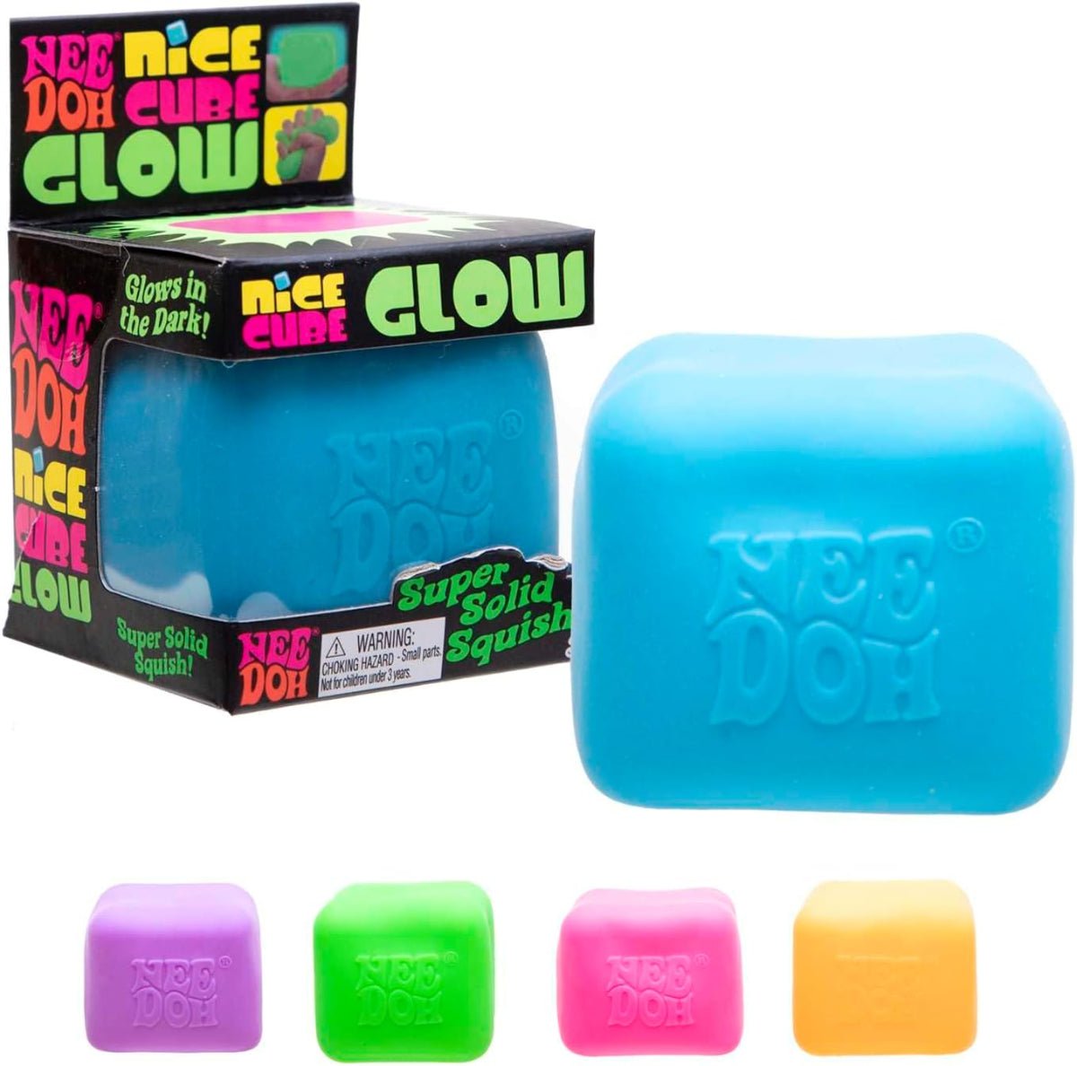 Glow Nice Cube NeeDoh - Twirls + Twigs