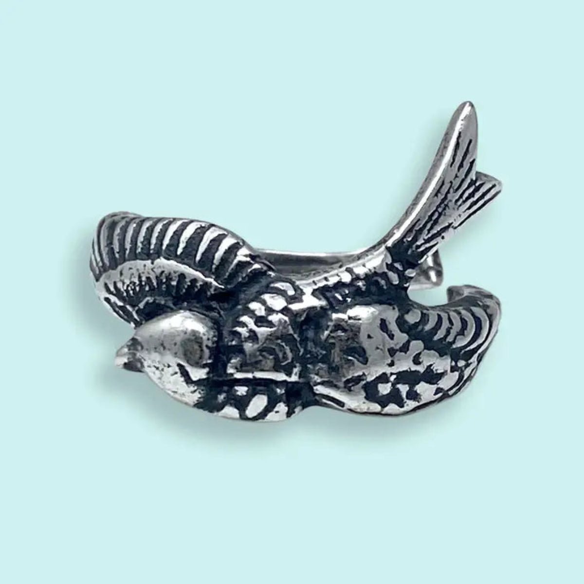 Silver Sparrow Bird Ring: Carded - Twirls + Twigs