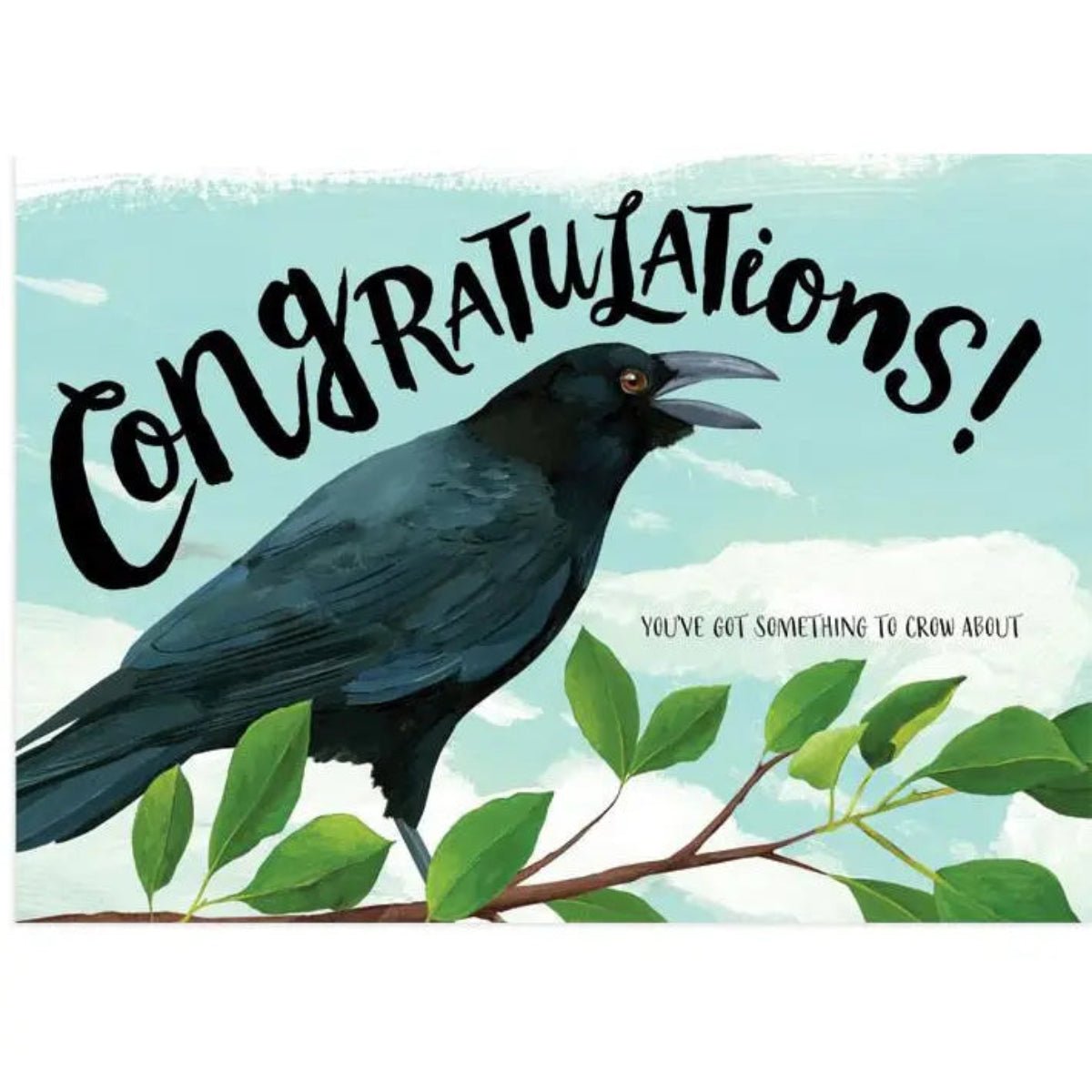 Crow Congratulations Card - Twirls + Twigs