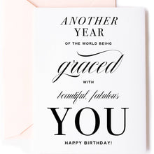  Another Year Graced, Inspirational Birthday Greeting Card
