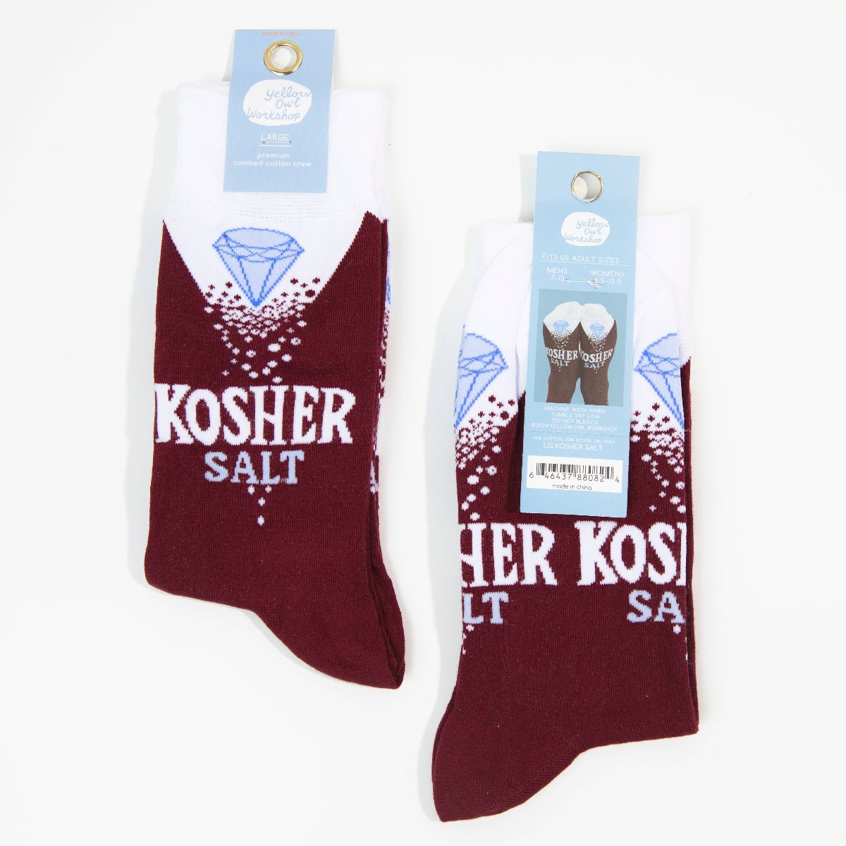 Kosher Salt Socks | Foodie & Chef Gift | Large - Twirls + Twigs