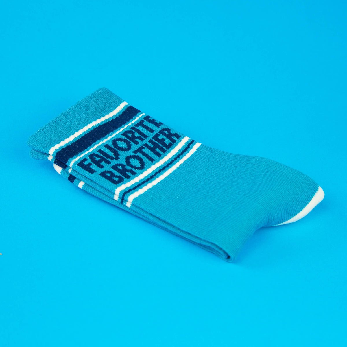 Favorite Brother Gym Crew Socks - Twirls + Twigs