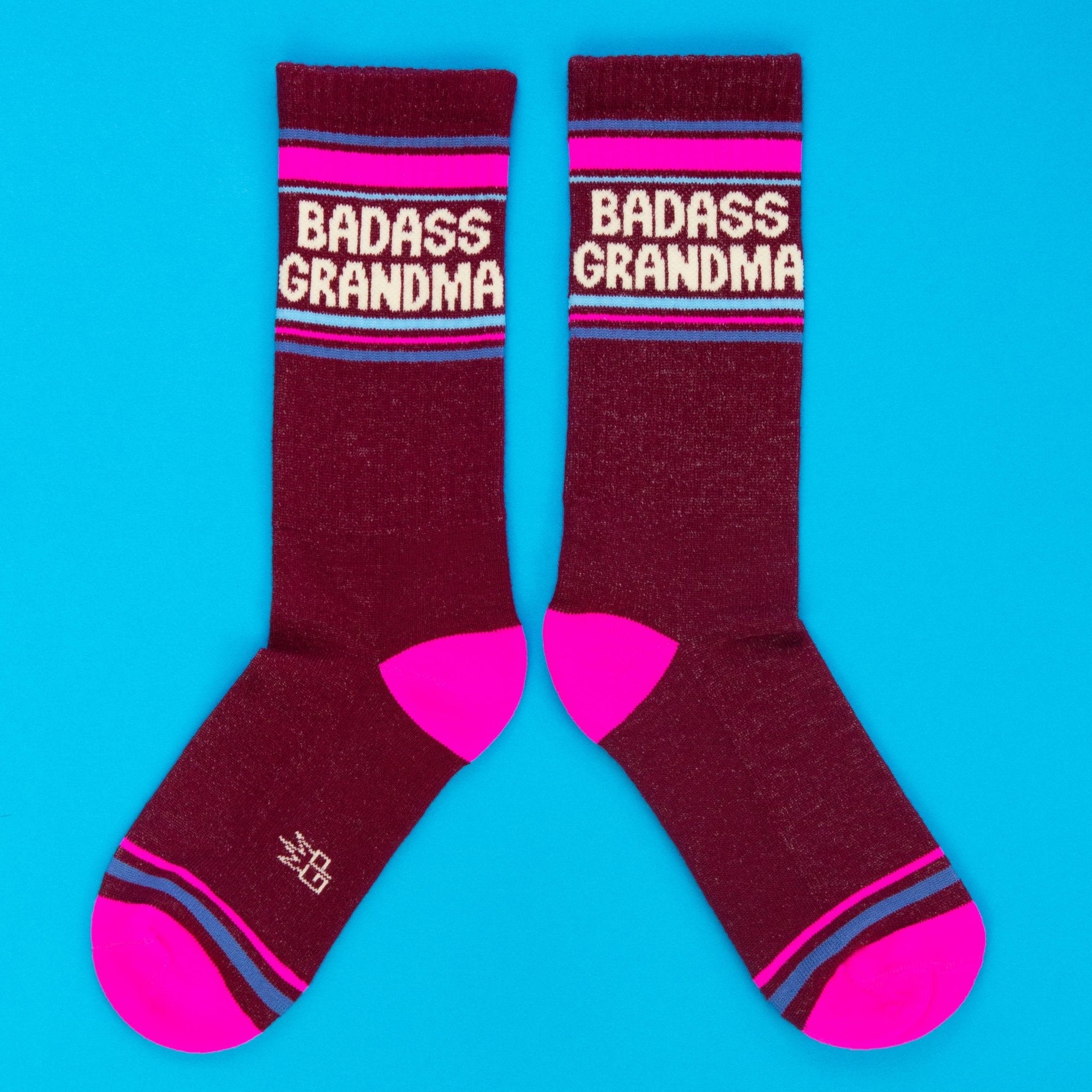 Badass Grandma Gym Crew Socks - Twirls + Twigs