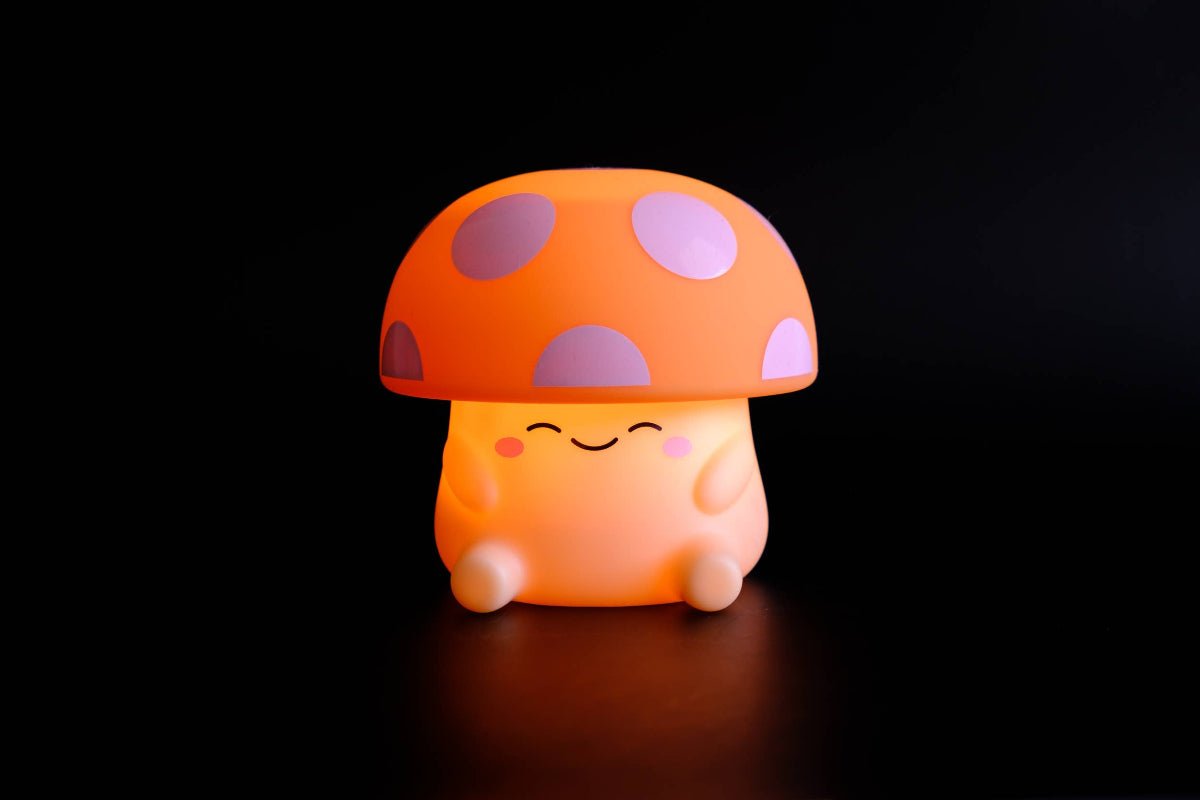 Mushi Ambient Mushroom Night Light - Squishy Silicone - Twirls + Twigs