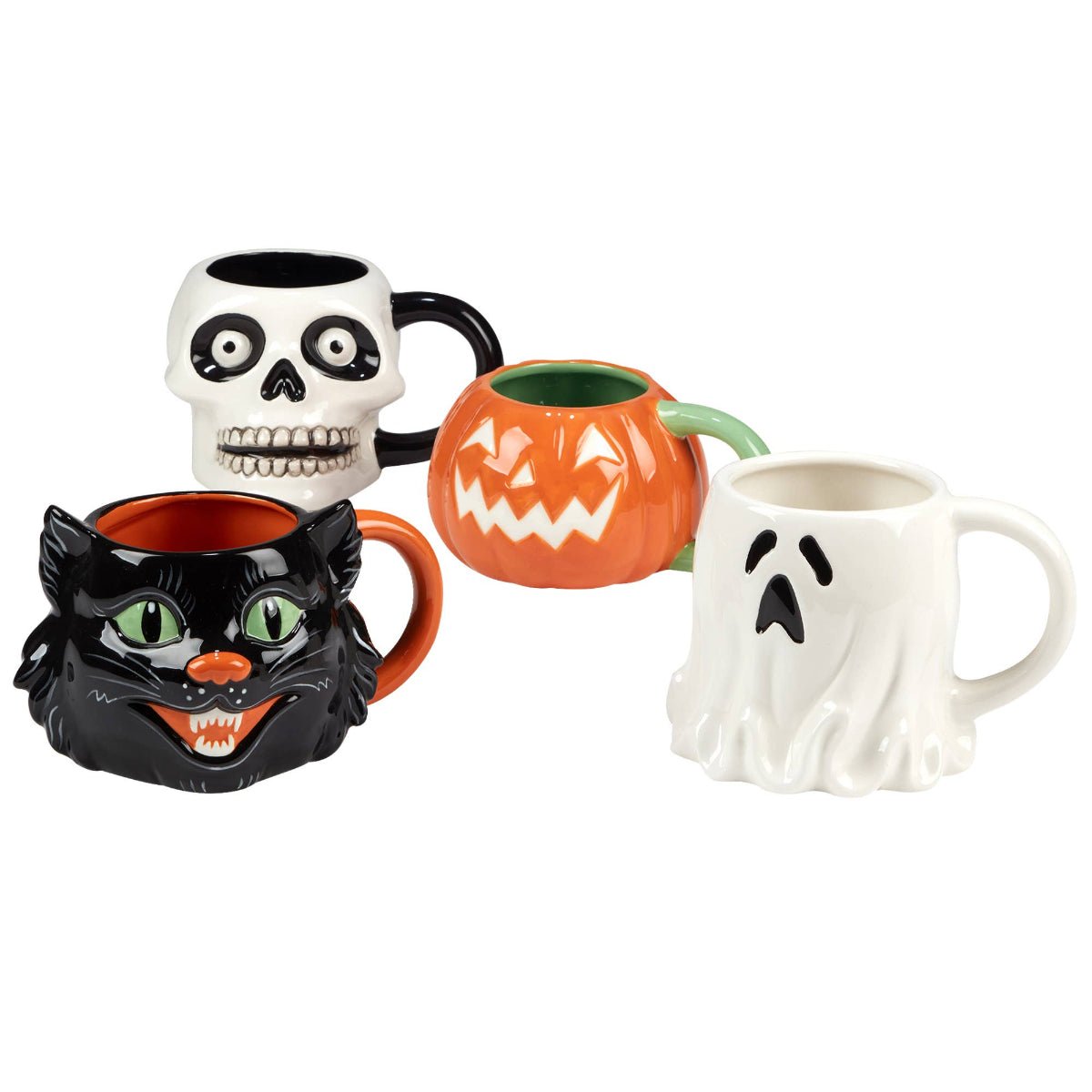Scaredy Cat Halloween 3D Mug 22 oz. Assorted - Twirls + Twigs