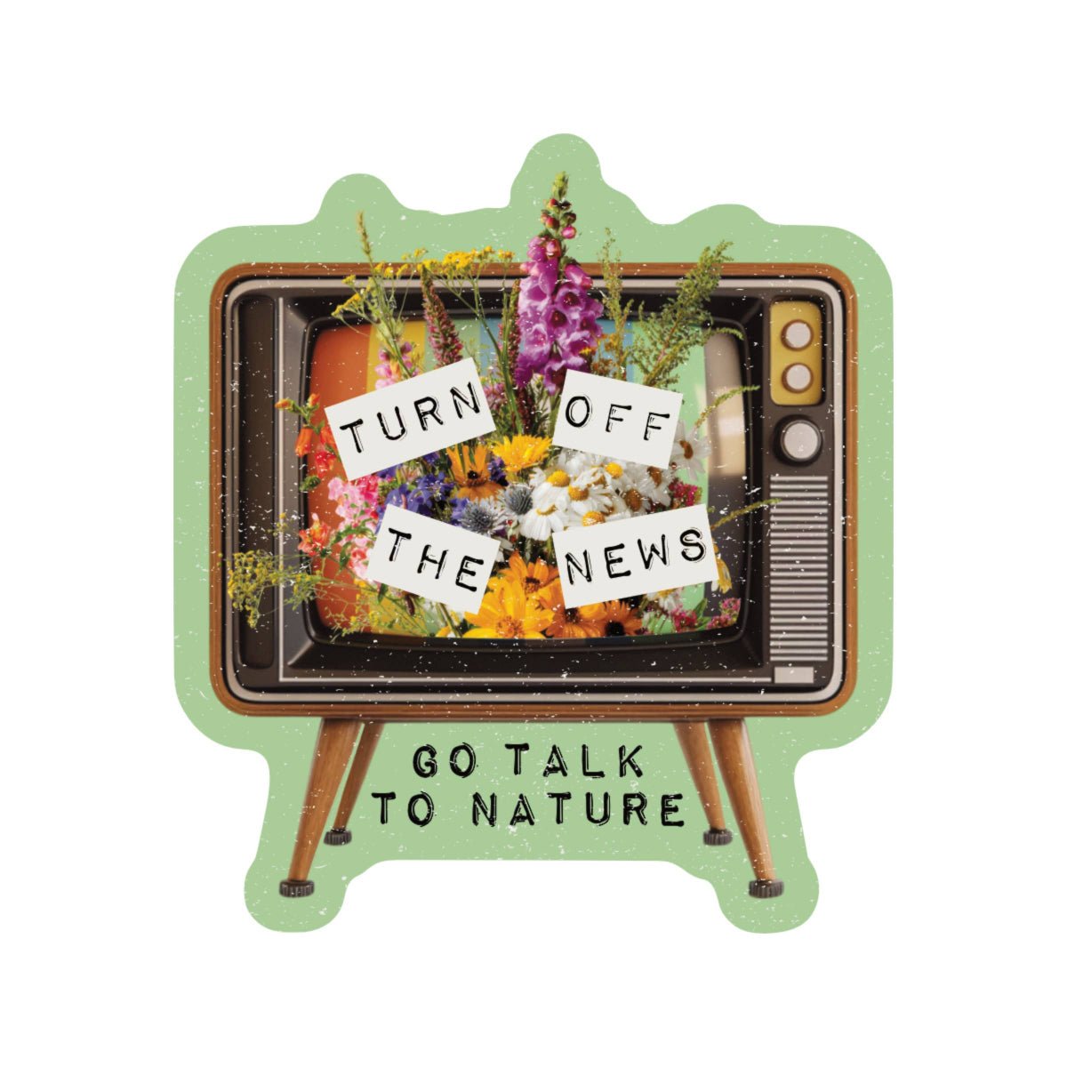 Go Talk to Nature Media High Quality Vinyl Sticker - Twirls + Twigs