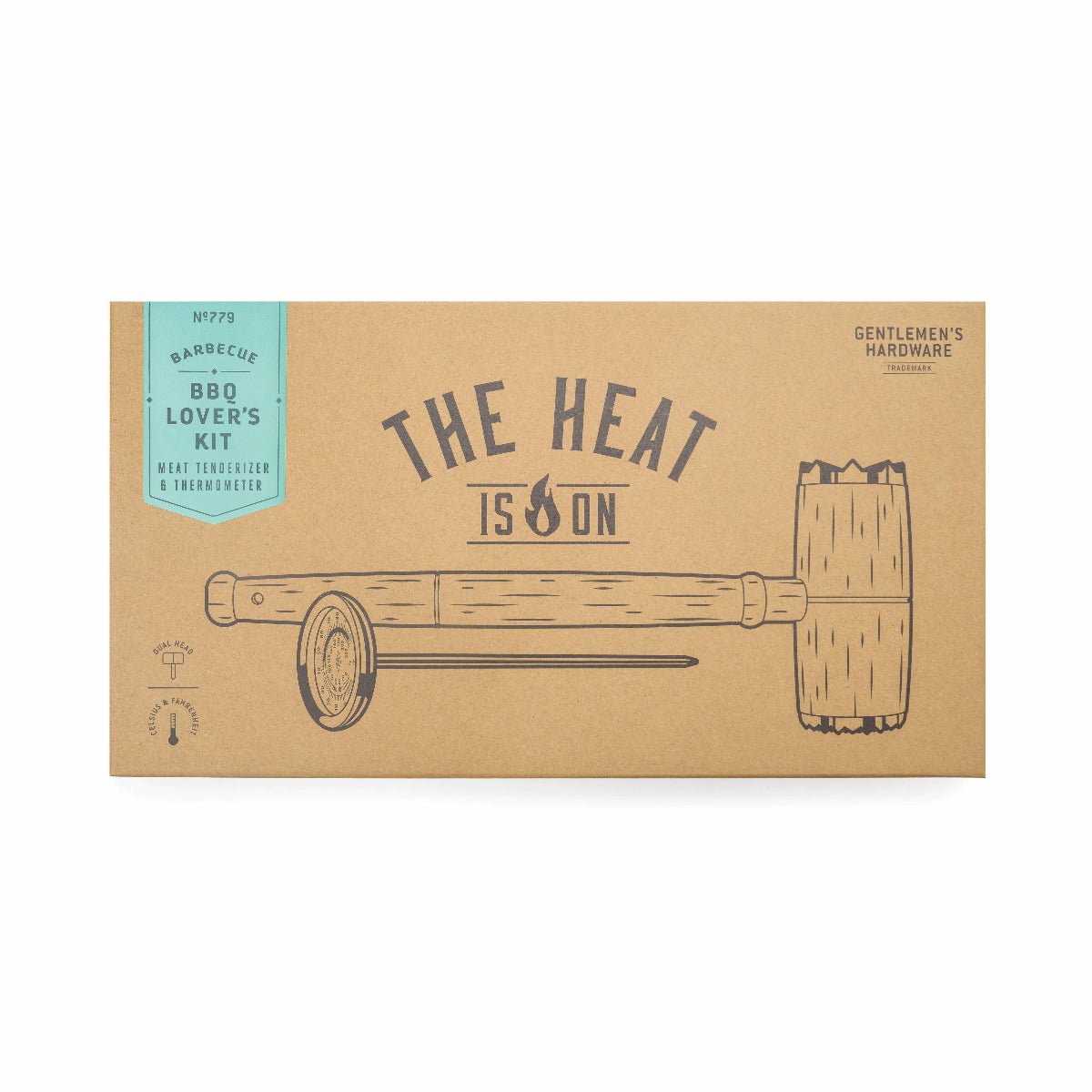 Bbq Lovers Kit - Meat Tenderizer & Thermometer - Twirls + Twigs