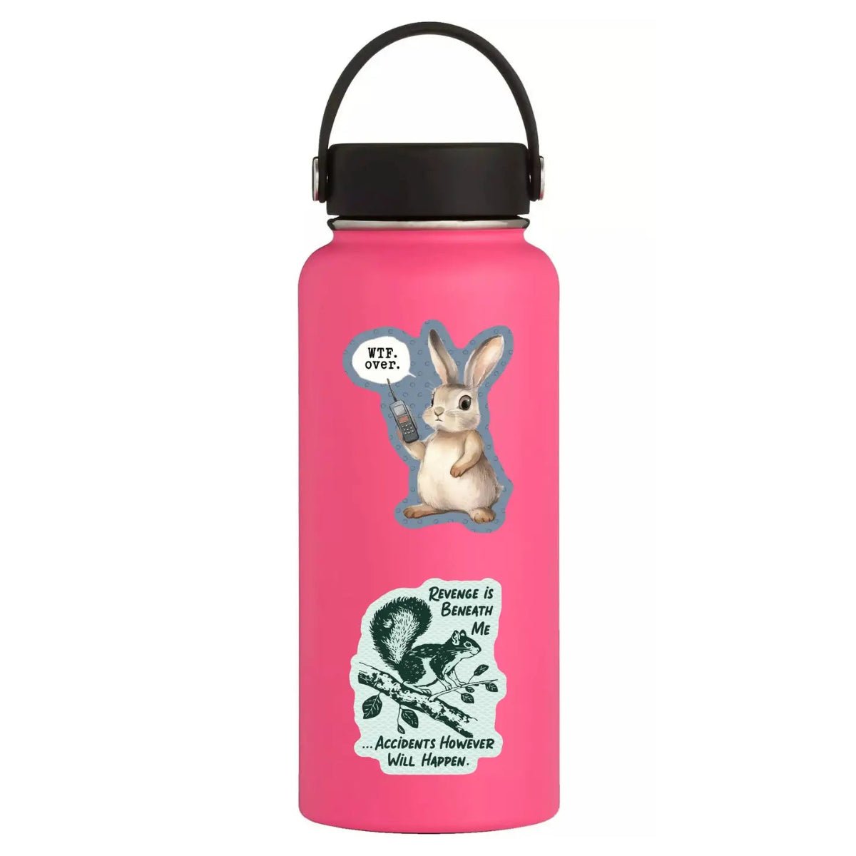 Funny Bunny Rabbit Swear Wtf High Quality Vinyl Sticker - Twirls + Twigs