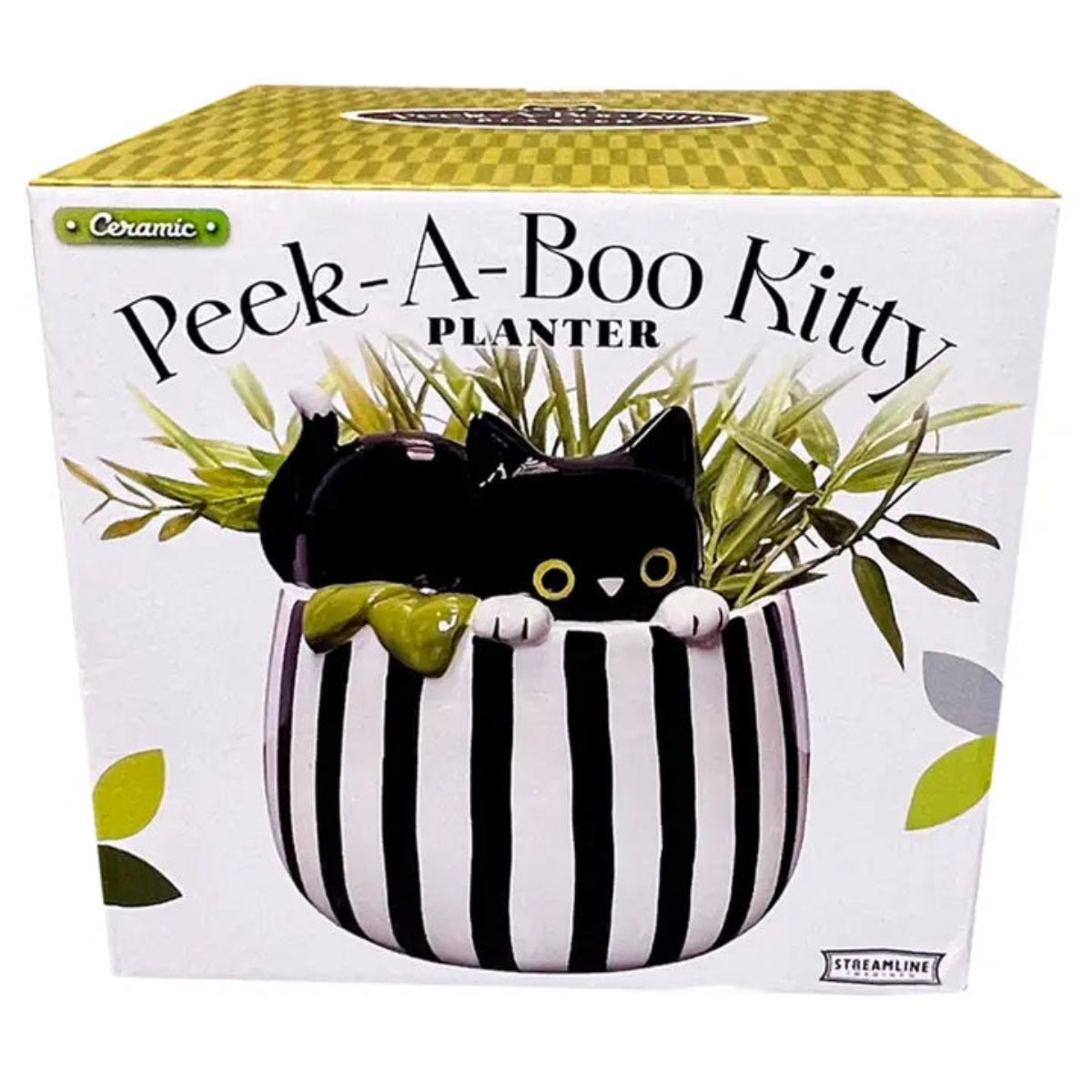 Peek-A-Boo Kitty Planter - Twirls + Twigs