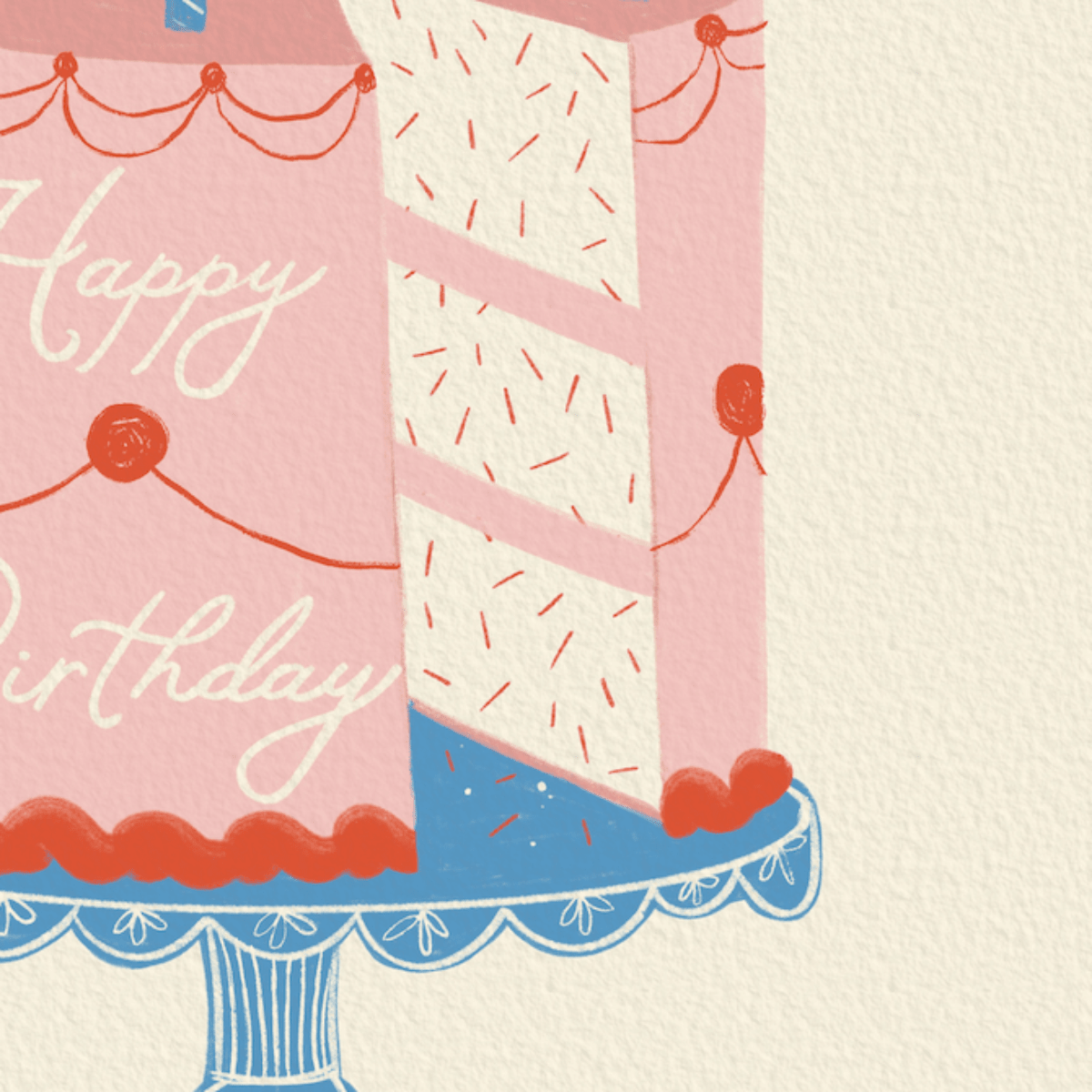 Birthday Cake Card - Twirls + Twigs