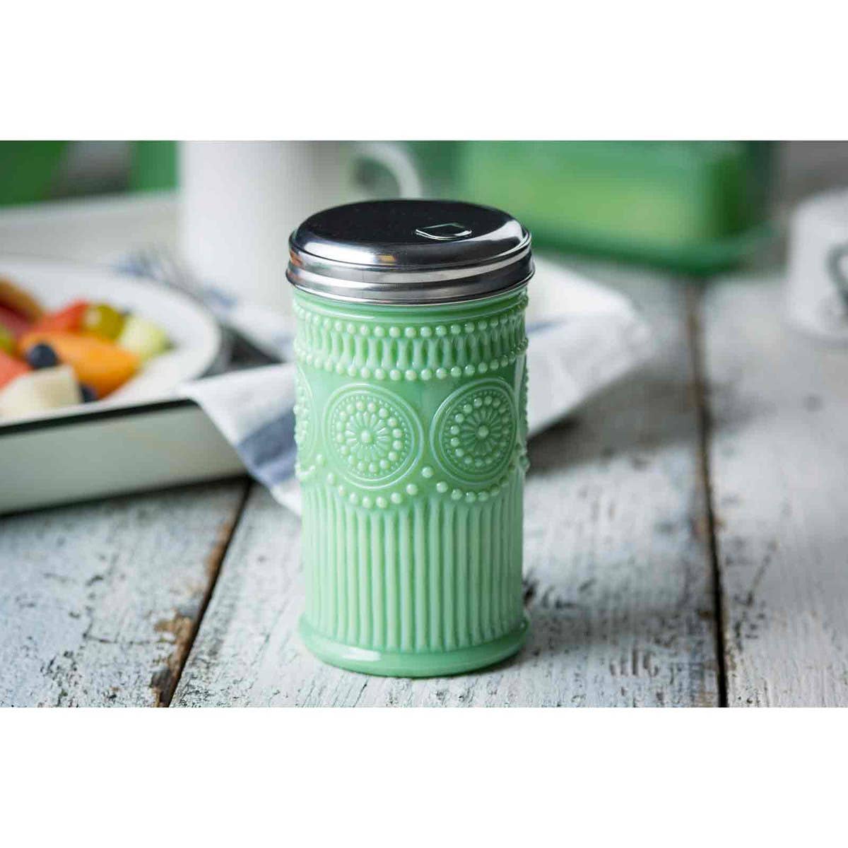 Jadeite Glass Collection™ 9 oz Sugar Shaker - Twirls + Twigs