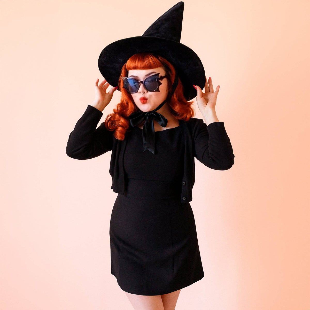 Wicked Witch Hat | Black Velvet | Halloween - Twirls + Twigs