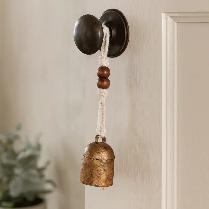 6" Rustic Noah Cow Bell Wind Chime - Hand Tuned - Twirls + Twigs