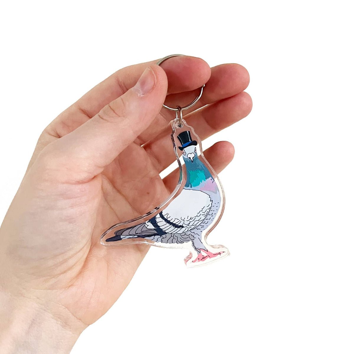 Top Hat Pigeon Keychain - Twirls + Twigs