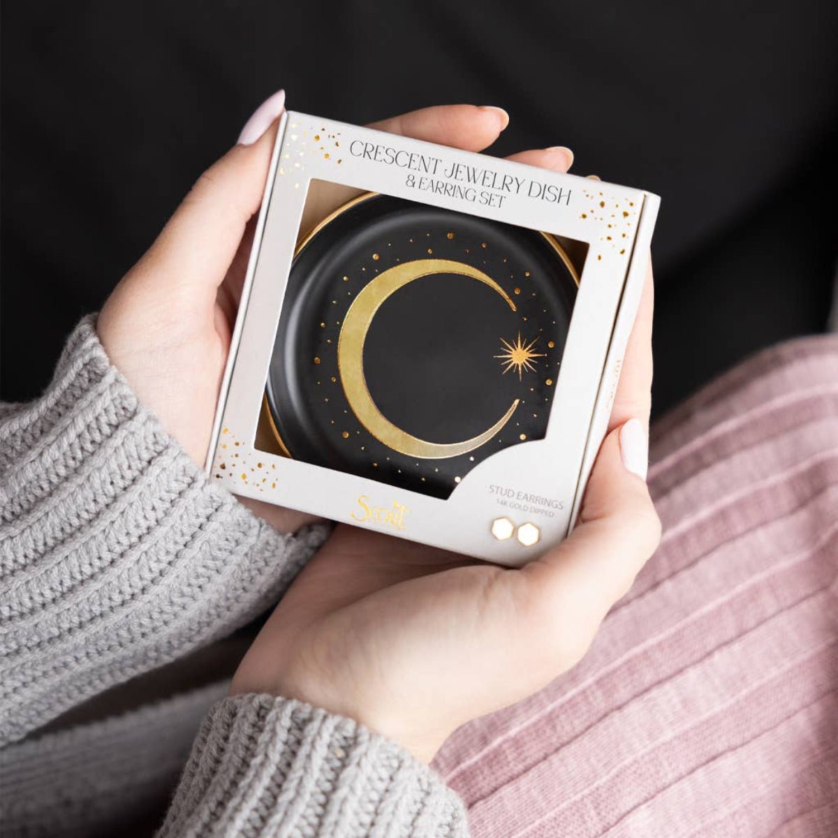 Over the Moon: Gift Set with Earrings - Twirls + Twigs