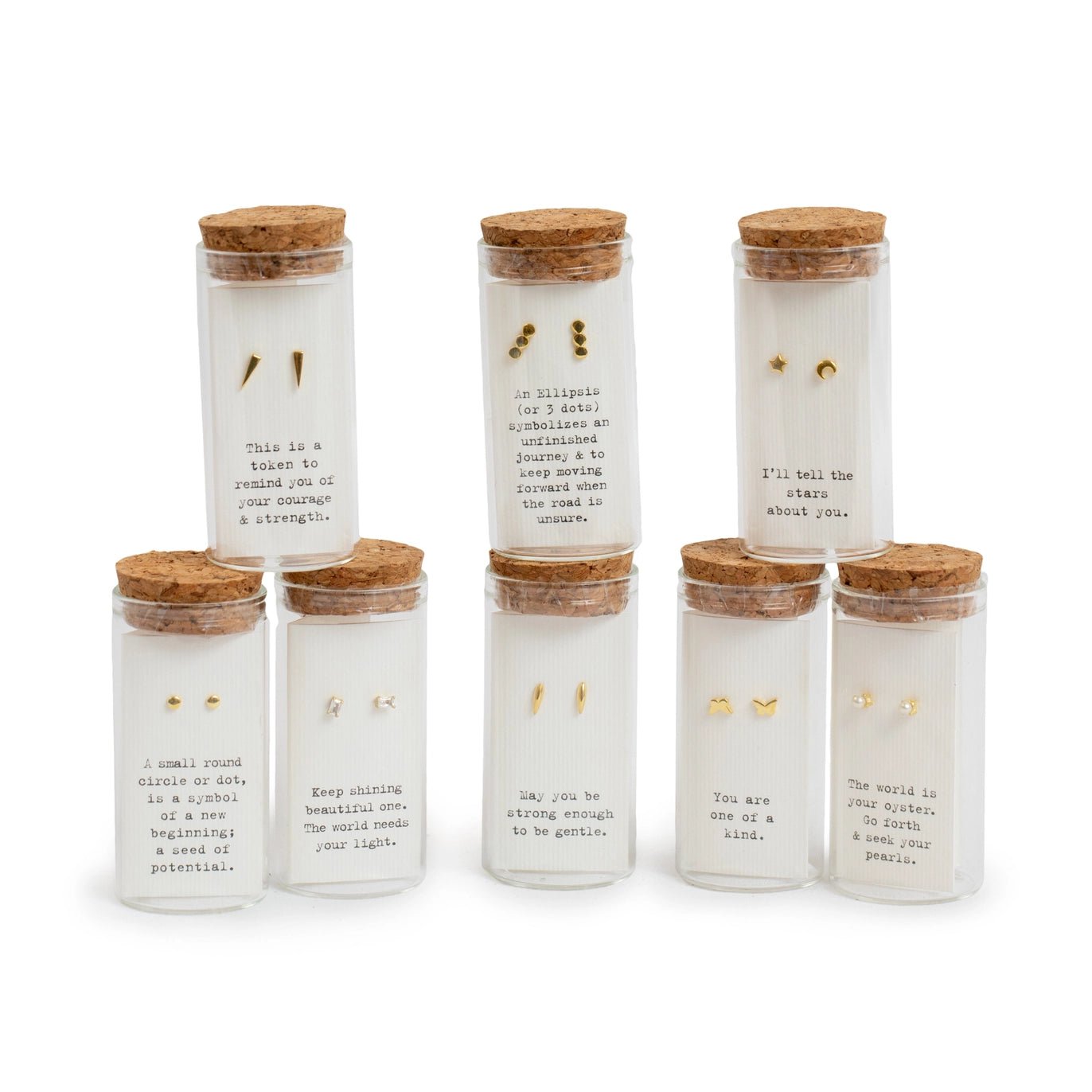 Message in a Bottle Earrings - Twirls + Twigs