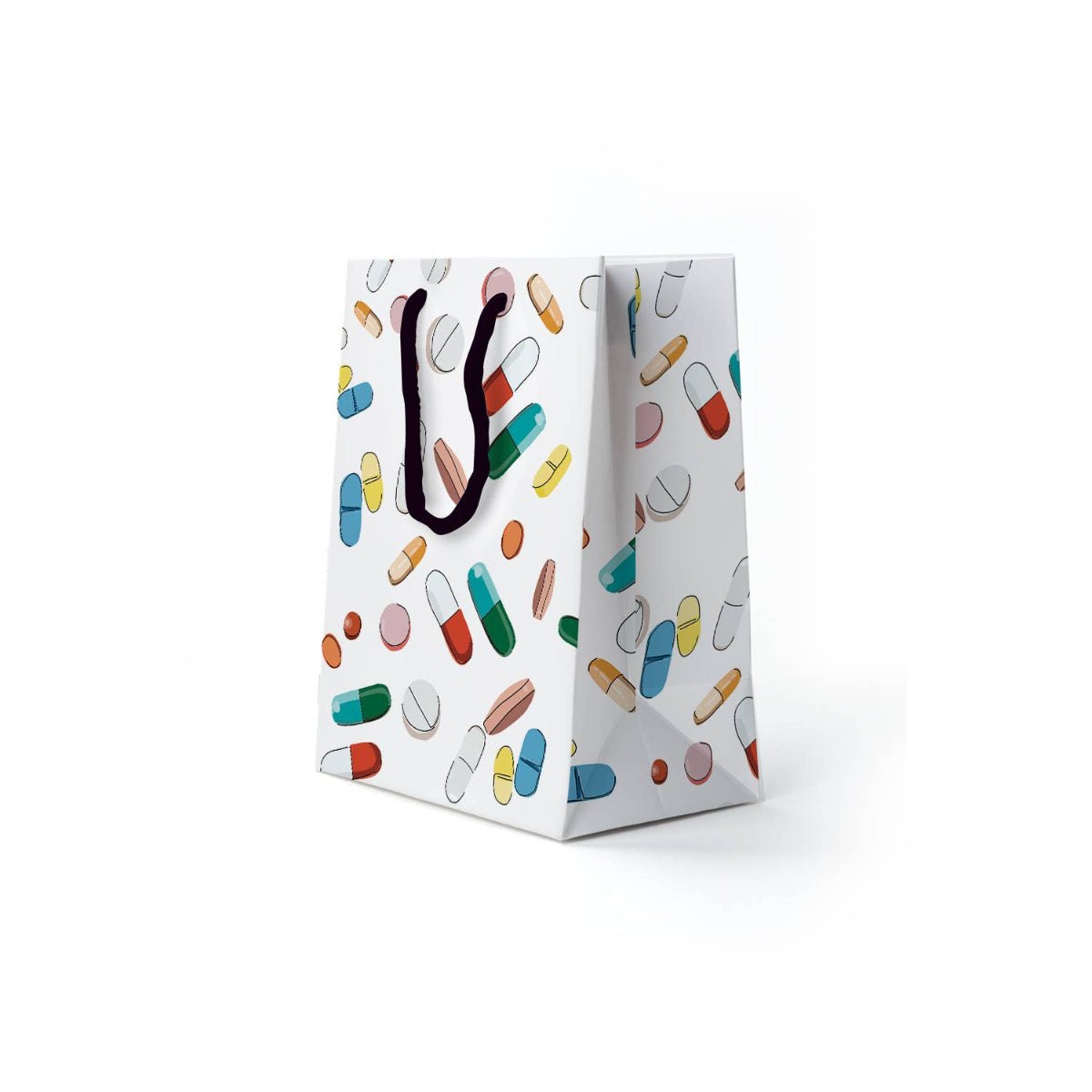 Pills Pattern Gift Bag: Small - Twirls + Twigs