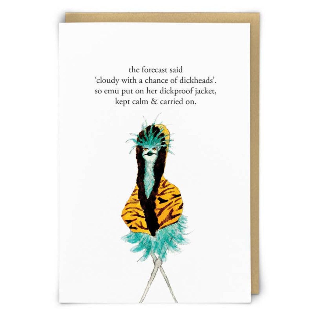 Dickproof Greeting Card - Twirls + Twigs