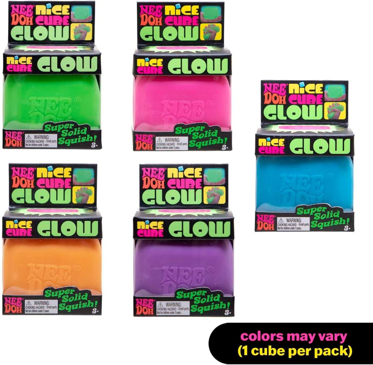 Glow Nice Cube NeeDoh - Twirls + Twigs