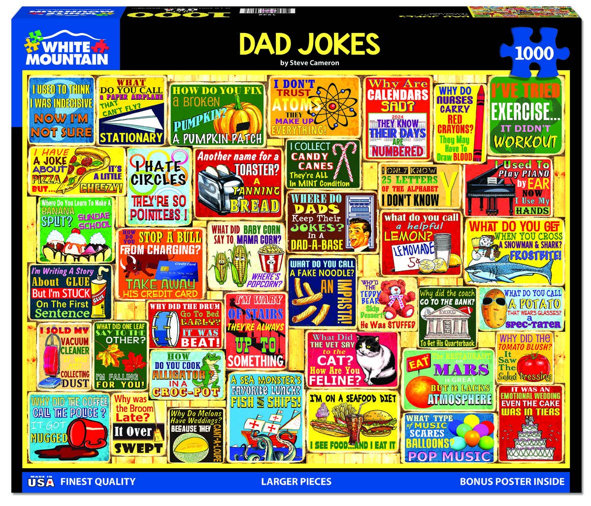 Dad Jokes (1932pz) - 1000 Piece Jigsaw Puzzle - Twirls + Twigs