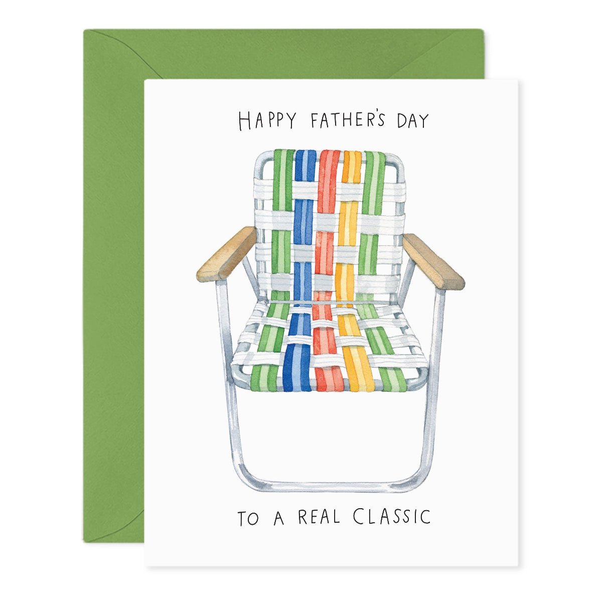 Lawn Chair Dad Father’s Day Greeting Card - Twirls + Twigs