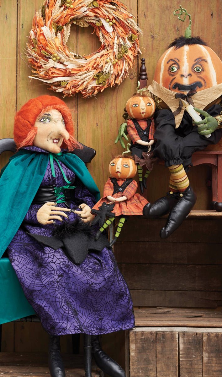 Nelly Pumpkin Gathered Traditions Art Doll - Twirls + Twigs