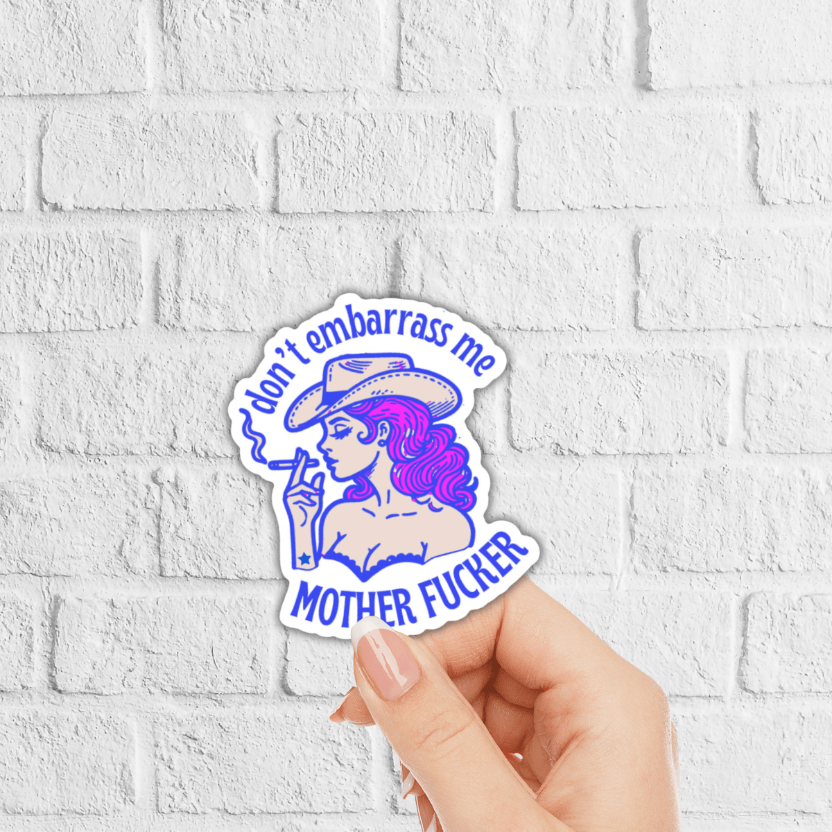 Please Don't Embarrass Me Sticker (Sabrina Carpenter) - Twirls + Twigs