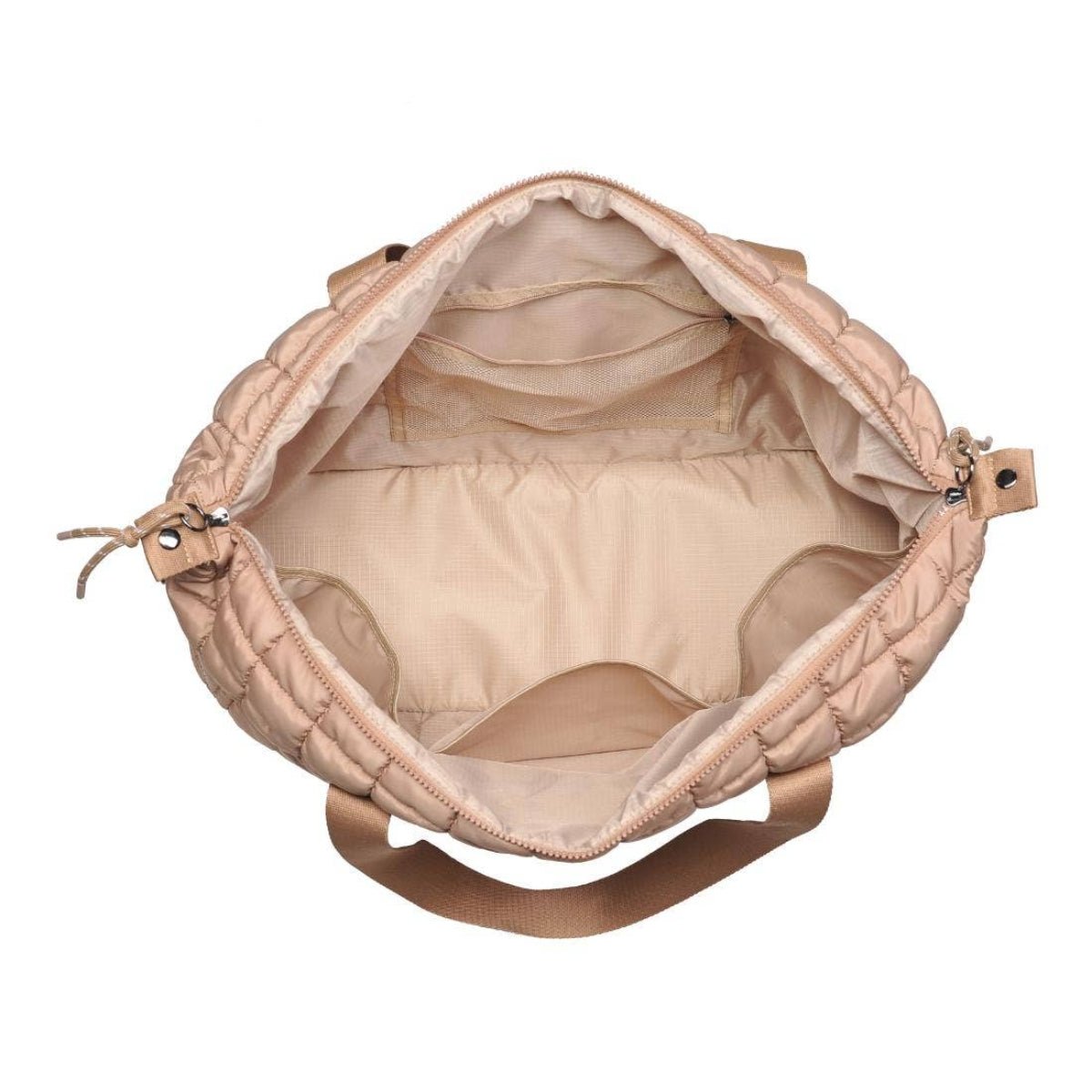 Globetrotter Quilted Nylon Puffer Travel Weekender: Black - Twirls + Twigs